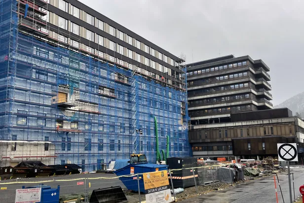 Bilde av nybygget ved Førde sentralsjukehus.